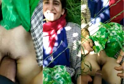 Kashmiri girl’s outdoor xxx sex MMS with a tourist