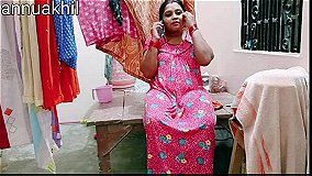 Desi Sexy Bhabhi fucked when talking with husband, Hindi audio