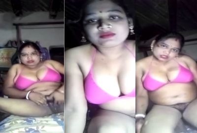 Busty Indian dehati Bhabhi nude teasing video