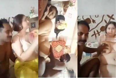 Rajasthani soldier’s dehati porn with friend’s busty wife