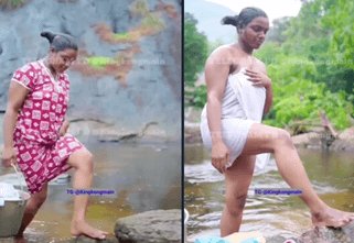 Usha Prabha Nude Bathing Video