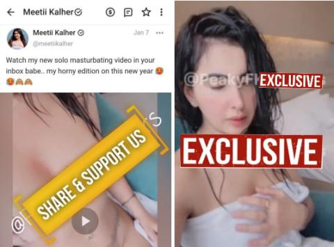 Meeti Kalher Bathtub Nude Masturbation Video