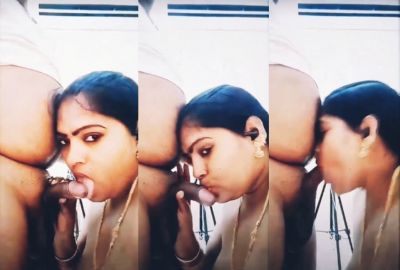 A working lady sucks manager’s dick in a Telugu sex video