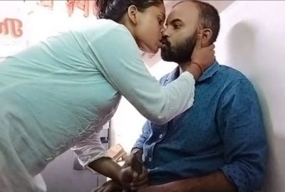MMS porn of a horny lady giving a handjob to a shopkeeper