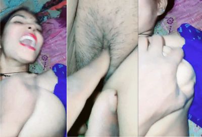 Husband rubs wife’s pussy in desi sex video