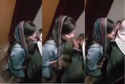 An innocent girl gives a blowjob in the Pakistani porn