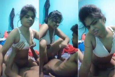 Desi sex video of a village girl riding on cousin’s dick