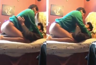 Punjabi girl rides on her lover’s dick in desi sex video
