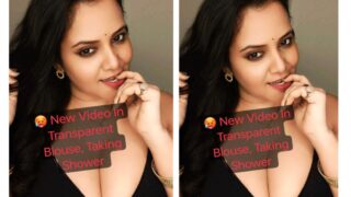 Priya Gamre Nude Latest in transparent Blouse