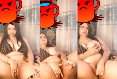 Hot big boob desi nude babe masturbates on video call