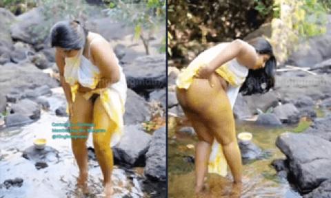 Nila Nambiar Nude Turmeric Bath App video